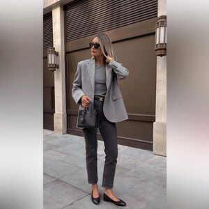 Zara Dark Wash Mom Jeans